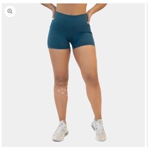 BLUE COMPRESSION SHORTS